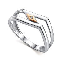 Кольцо из серебра с бриллиантом Кольцо из серебра с бриллиантом