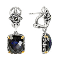 Серебряные серьги ALEXANDRE VASSILI с лабрадоритом