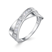 Серебряное кольцо с фианитами