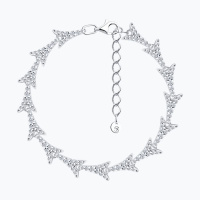 Браслет из серебра с фианитами Браслет из серебра с фианитами