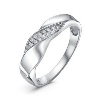 Серебряное кольцо с фианитами