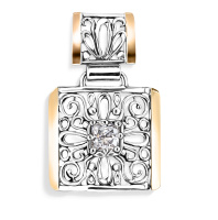 Подвеска из серебра с фианитом