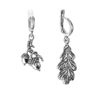 Серебряные серьги «Желуди» Серебряные серьги «Желуди»