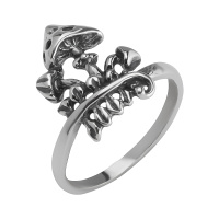 Серебряное кольцо «Лесная сказка» грибы