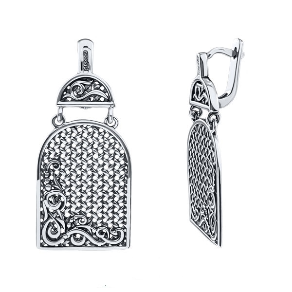 Серебряные серьги «Готика»