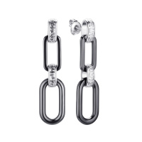 Серьги из серебра с керамикой Серьги из серебра с керамикой