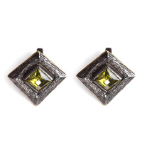 Серебряные серьги с позолотой