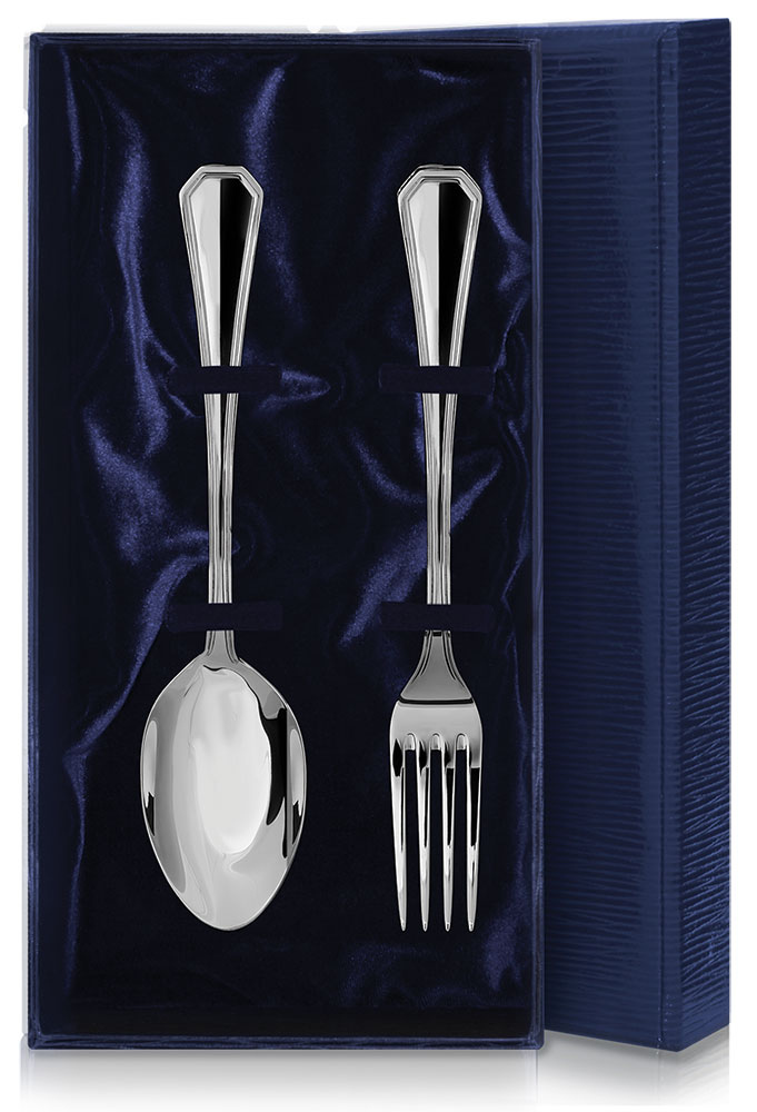 Серебряный набор «Элегант» столовая ложка и вилка