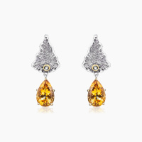 Серебряные серьги «Медовый Лист» Серебряные серьги «Медовый Лист»