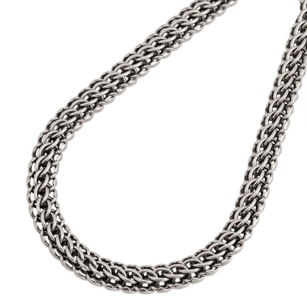 Серебряная цепь «Фараон» ширина 1 см