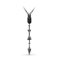 Серебряное колье «Амазонка» с фианитами Серебряное колье «Амазонка» с фианитами