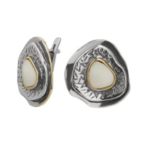 Серьги из серебра с перламутром Серьги из серебра с перламутром