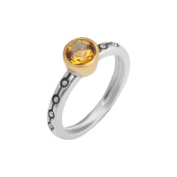 Кольцо из серебра с цитрином Кольцо из серебра с цитрином