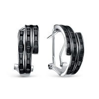 Серьги из серебра с шпинелью