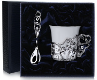 Чашка кофейная «Листопад» с ложкой