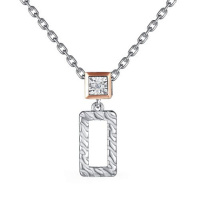 Колье из серебра с бриллиантом