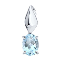 Подвеска из серебра с топазом Подвеска из серебра с топазом