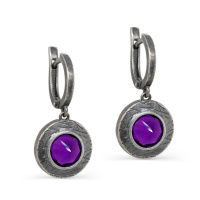 Серьги из серебра с фианитом Серьги из серебра с фианитом