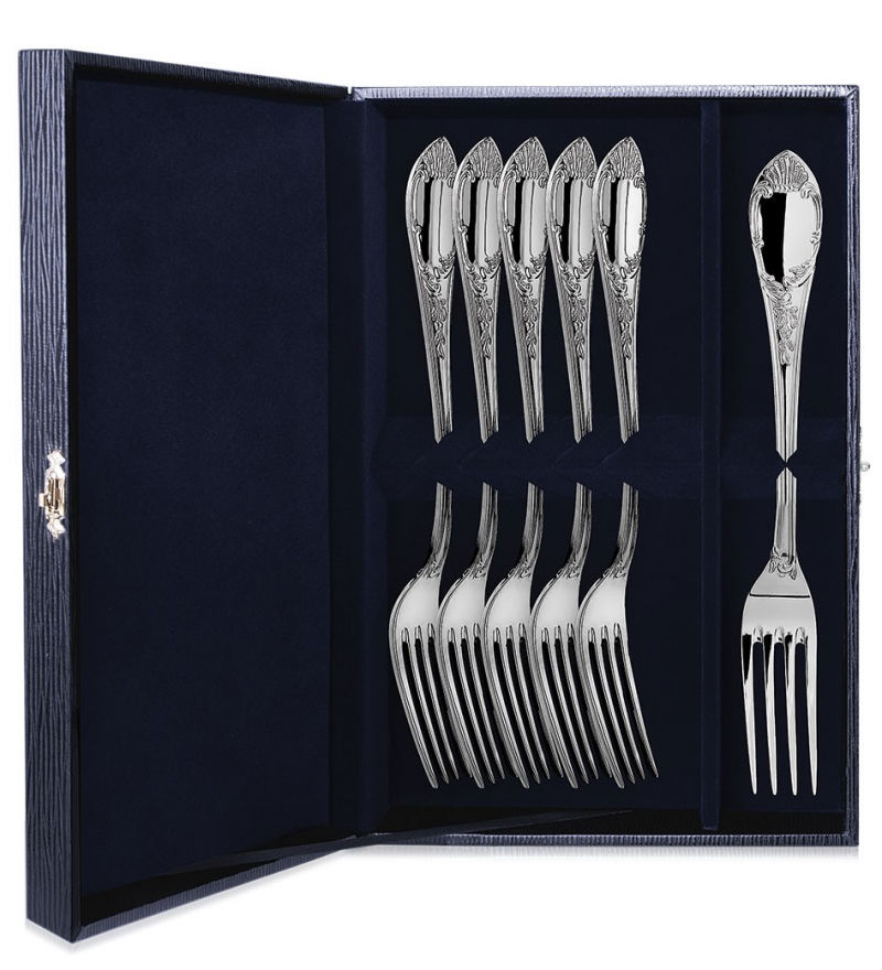 Серебряный набор «Престиж» 6 столовых вилок