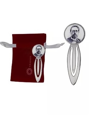 Серебряная закладка для книг «А.П.Чехов»