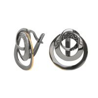 Серебряные серьги с позолотой Серебряные серьги с позолотой