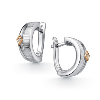 Серьги из серебра с бриллиантами