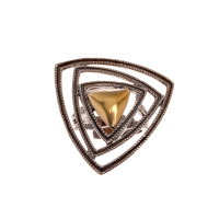 Серебряное кольцо с позолотой «Гламур» Серебряное кольцо с позолотой «Гламур»