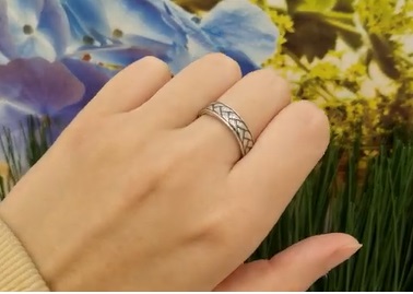 Серебряное кольцо «Злаки»