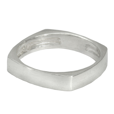 Серебряное кольцо «Гайка»