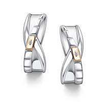 Серьги из серебра с бриллиантами Серьги из серебра с бриллиантами