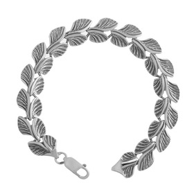 Серебряный браслет «Листья»