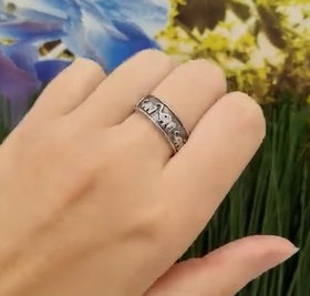Серебряное кольцо «Слоны»