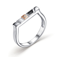 Серебряное кольцо с бриллиантом Серебряное кольцо с бриллиантом