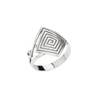 Серебряное кольцо «Лабиринт ромб» Серебряное кольцо «Лабиринт ромб»