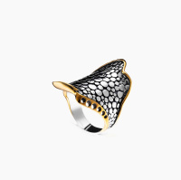 Серебряное кольцо «Крылья Ската» Серебряное кольцо «Крылья Ската»