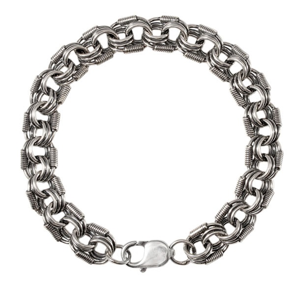 Серебряный браслет «Королевская мантия»