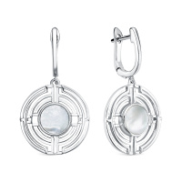 Серьги из серебра с перламутром