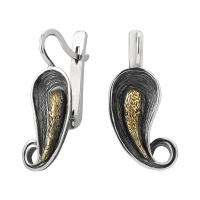 Серебряные серьги «Каллы» Серебряные серьги «Каллы»