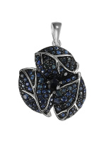 Подвеска из сеебра «Виктория» с сапфирами