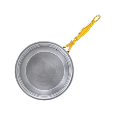 Медная сковорода «Чеснок» со стеклянной крышкой