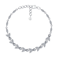 Браслет из серебра с фианитами Браслет из серебра с фианитами