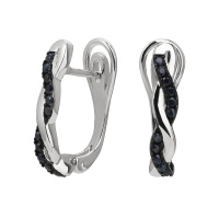 Серьги из серебра с сапфиром Серьги из серебра с сапфиром