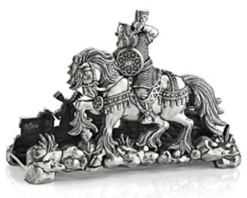 Серебряная салфетница «Богатырская сила»