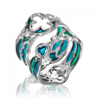 Серебряное кольцо с фианитами