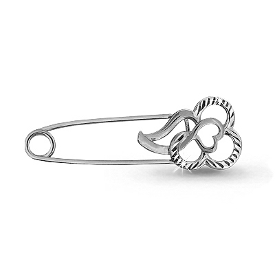 Брошь-булавка из серебра