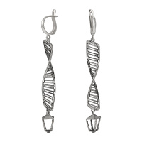 Серьги из серебра «Фонтанка»