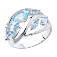 Серебряное кольцо с топазами Серебряное кольцо с топазами