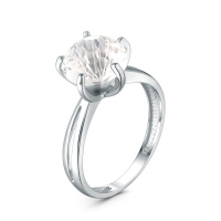 Кольцо из серебра с горным хрусталем Кольцо из серебра с горным хрусталем