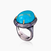 Серебряное кольцо «Небесная Эра»