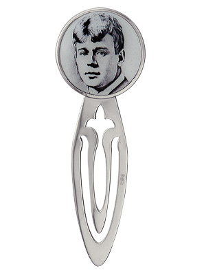 Серебряная закладка для книг «Есенин»